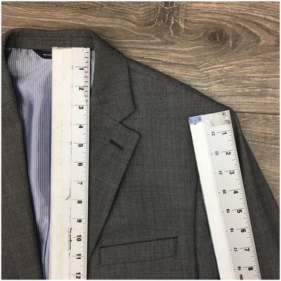 BANANA REPUBLIC Mens Wool Blazer Sport Coat Casual Jacket Size 42R Classic Suit